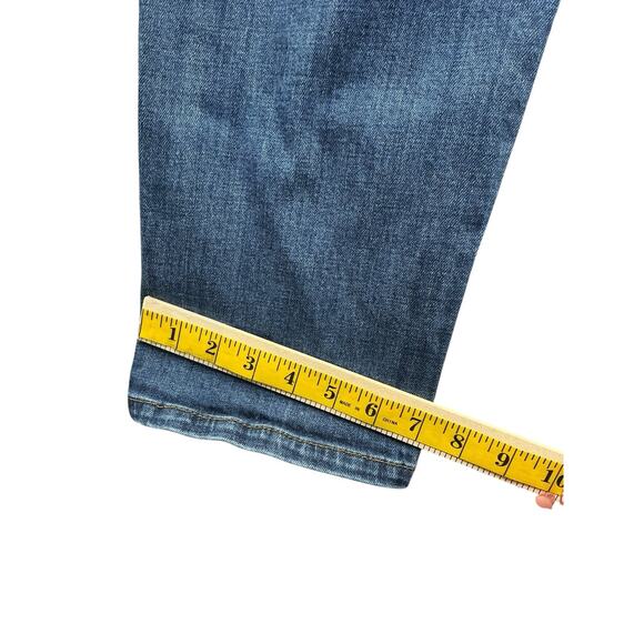 Talbots Jeans Womens 14 Curvy Simply Flattering 5 Pocket Straight Blue Denim - Picture 11 of 11